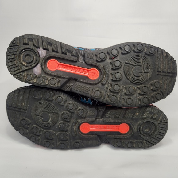 Adidas Torsion ZX Flux Men's Athletic Shoes 9.5 Rainbow Geo Prism AQ8436 - Picture 9 of 14